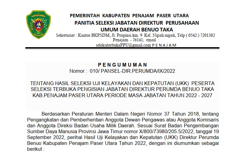 DIREKTUR UKK