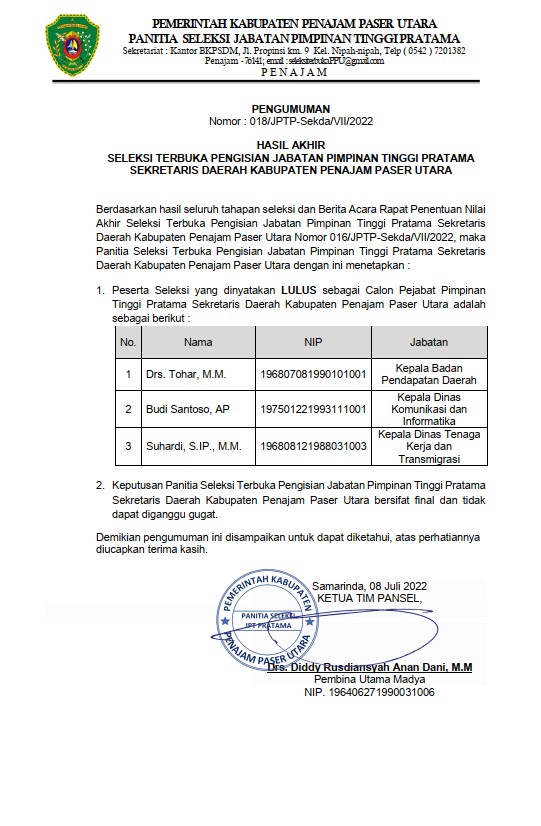 pengumuman